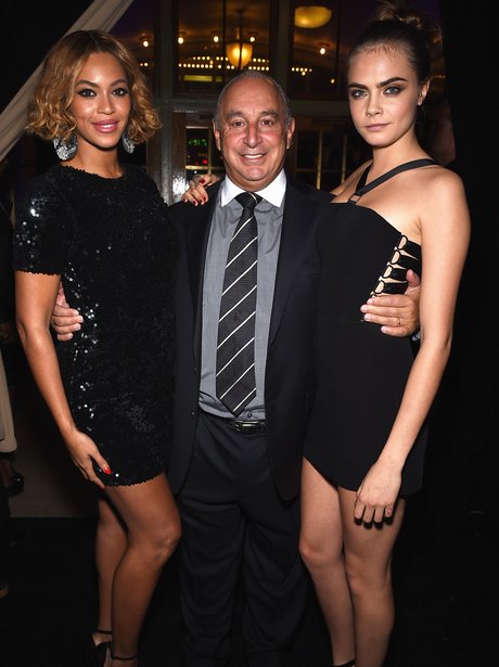 Beyonce, Cara Delevingne and Phillip Green