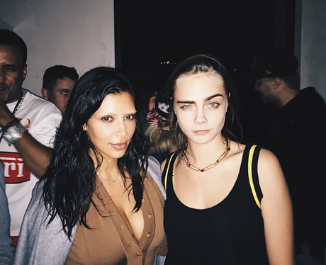 Kim Kardashian and Cara Delevingne