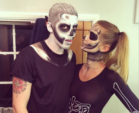 Millie Mackintosh and Professor Green Halloween