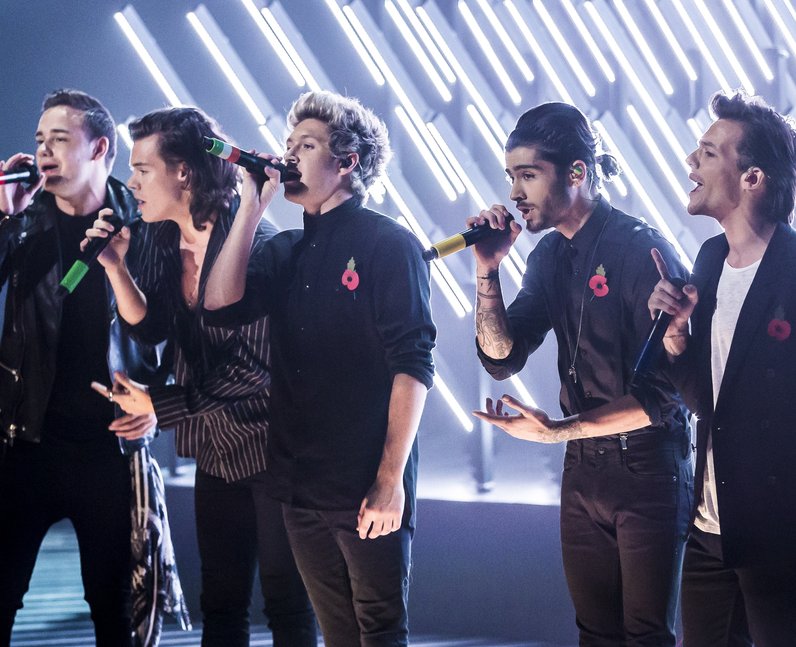 One Direction perform on the x factor 