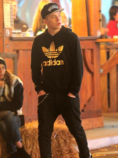 Brooklyn Beckham spotted at Winter Wonderland