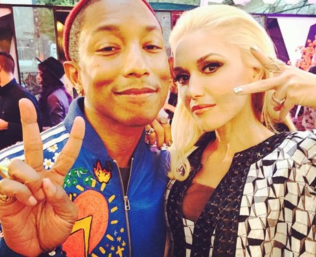 Gwen Stefani and Pharrell Williams at The Voice
