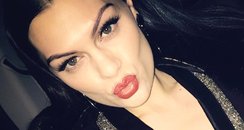 Jessie J faux fur and Gucci in this Instagram pic