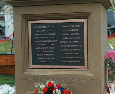 Memorial to the Birmingham Pub Bombing victims