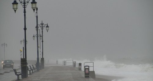 Southsea storm sea defences