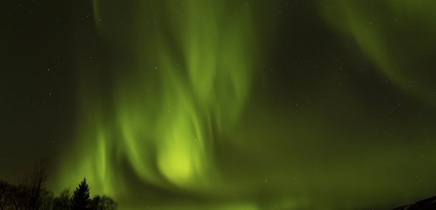 Aurora borealis northern lights