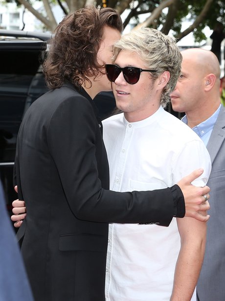 Harry Styles and Niall Horan Hug