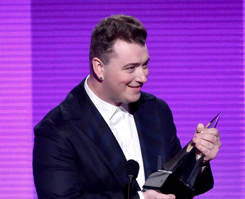 Sam Smith on stage American Music Awards 2014
