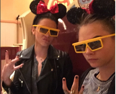 Ariana Grande and Kendall Jenner Mickey Mouse