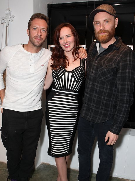 Chris Martin, Mila Furstova and Jonny Buckland