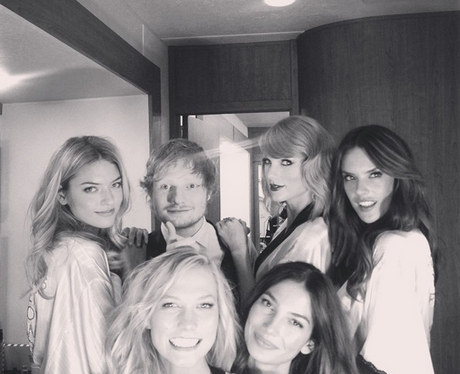 Ed Sheeran Taylor Swift Victoria's Secret Instagra