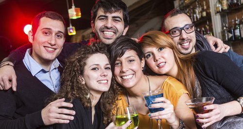 Friends Drinking