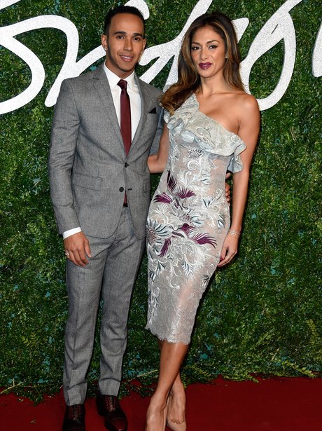 Nicole Scherzinger and Lewis Hamilton British Fash