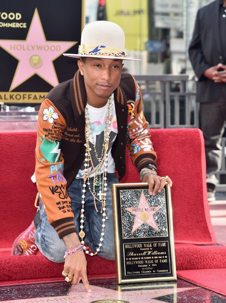 Pharrell Williams star on hollywood walk of fame
