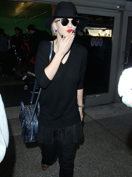 Rita Ora at the airport