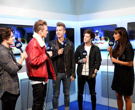 The Vamps and Max backstage Jingle Bell Ball 2014