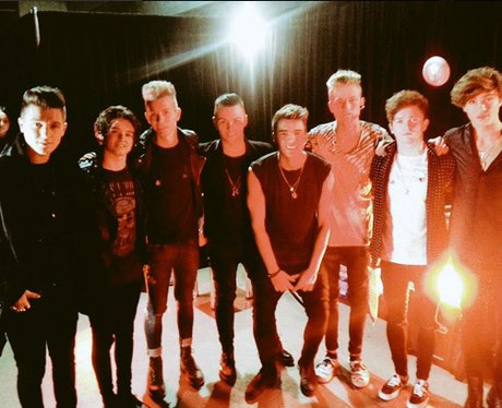 The Vamps and Union J Backstage at the Jingle Bell