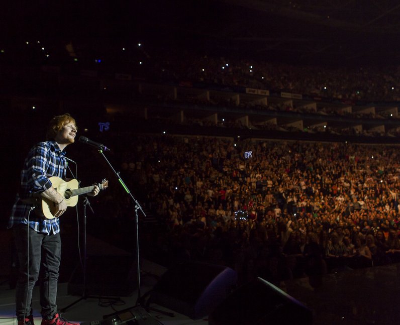 Ed Sheeran at the Jingle Bell Ball 2014