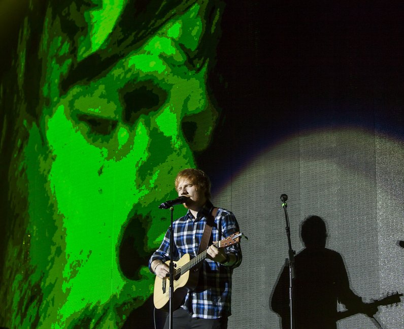 Ed Sheeran at the Jingle Bell Ball 2014
