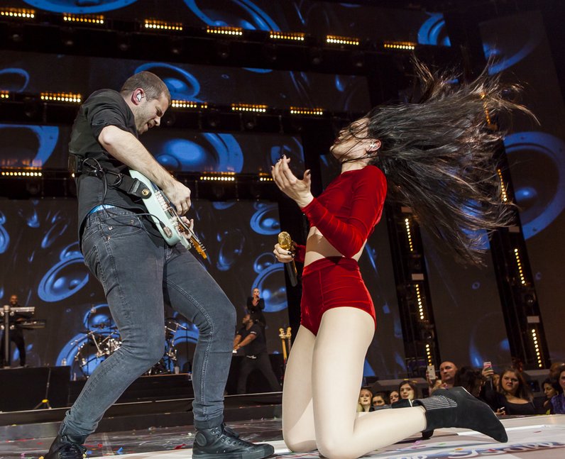 Jessie J at the Jingle Bell Ball 2014