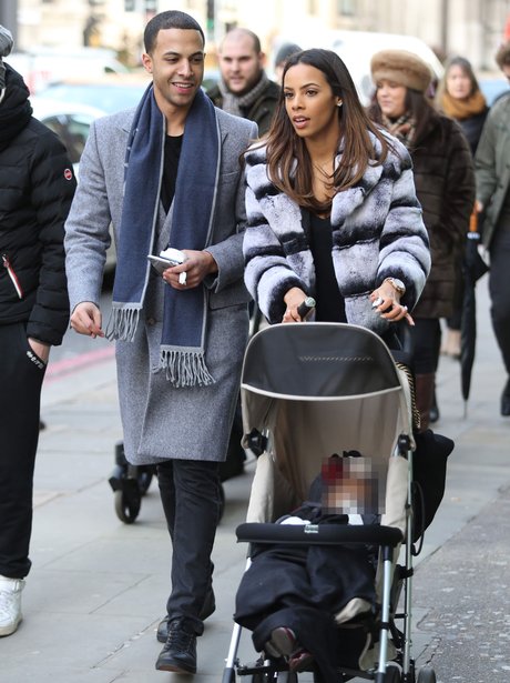Rochelle Humes and Marvin Humes and daughter Alaia