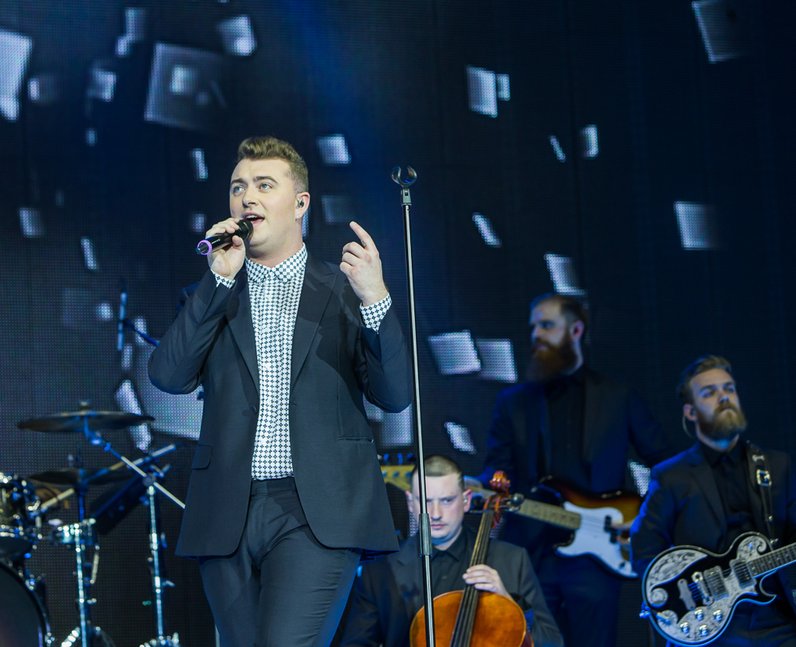 Sam Smith at the Jingle Bell Ball 2014
