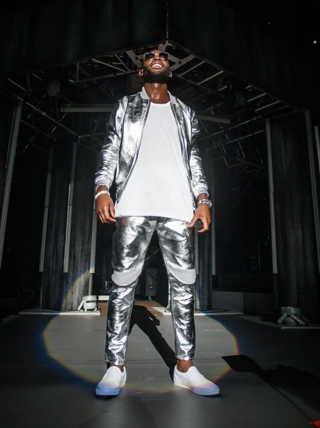 Tinie Tempah Silver Outfit