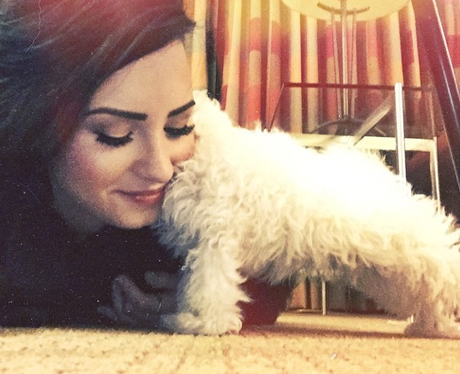 Demi Lovato and Dog
