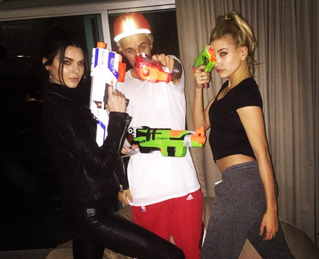 Kendall Jenner, Justin Bieber and Hayley Baldwin