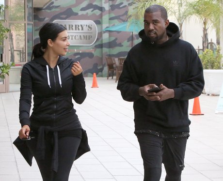 Kim Kardashian and Kanye West Exercise Clothes