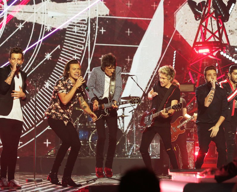 One Direction and Ronnie Wood X Factor