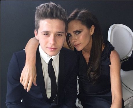 Brooklyn Beckham and Victoria Beckham