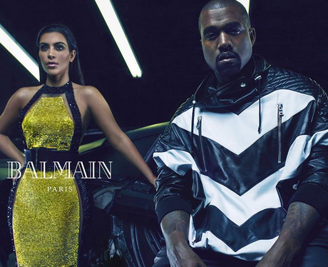 Kim and Kanye fashion shot