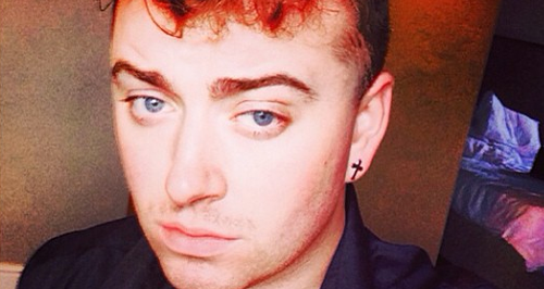 Sam Smith with curly hair 