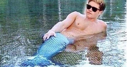 Niall Horan Mermaid photoshop