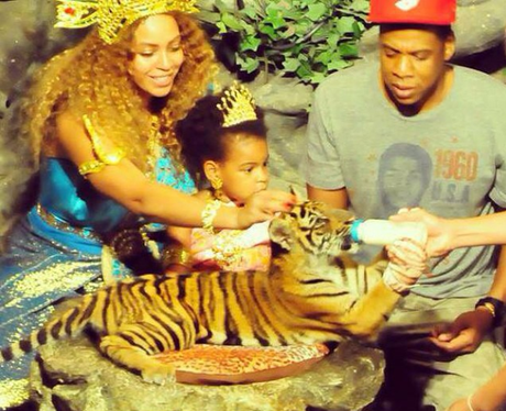 Beyonce, Jay Z, Blue Ivy and Tiger