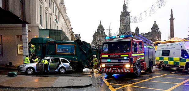 George Square bin lorry crash