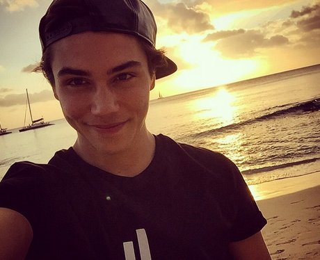 George Shelley sunset holiday selfie