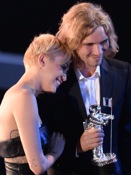 Miley Cyrus and Jesse Helt VMA's 2014