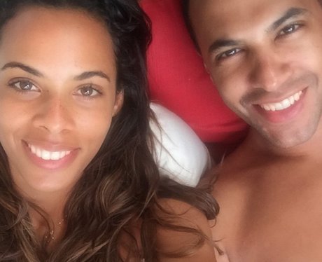 Rochelle and Marvin Humes on holiday