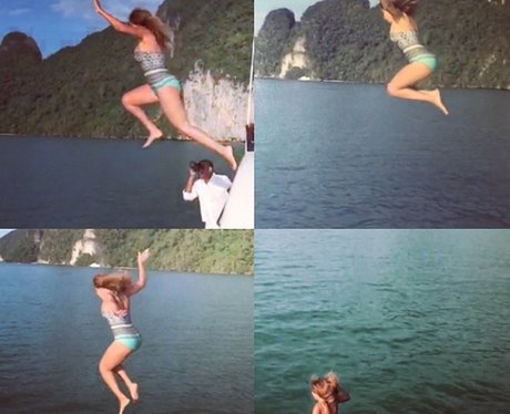 Beyonce on holiday