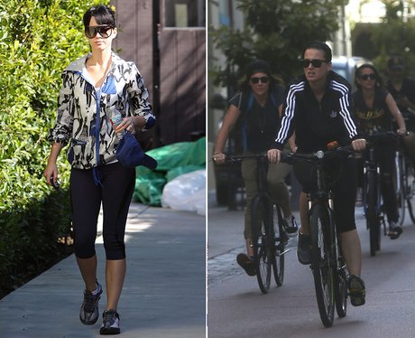 Katy Perry exercising