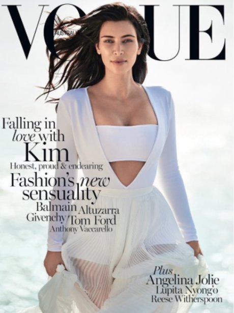 Kim Kardashian covers Vogue Magazine