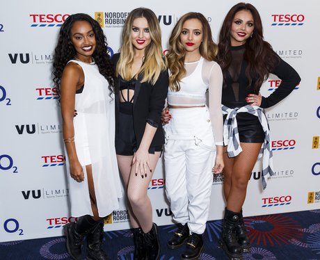 Little Mix wearing monochrome outfits 