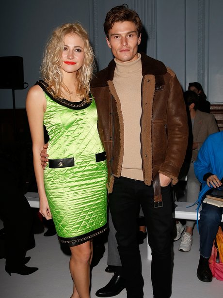 Oliver Cheshire and Pixie Lott Mens Fashion Week