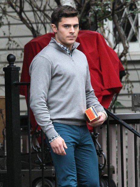 Zac Efron on set Dirty Grandpa