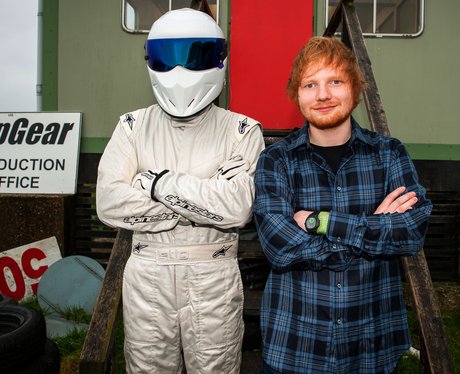 Ed Sheeran and The Stig on Top Gear