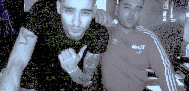 Zayn Malik and Naughty Boy Studio Twitter 