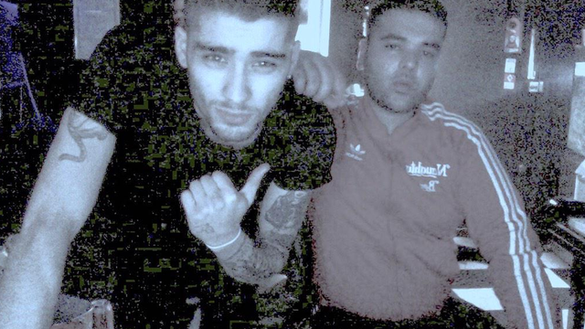 Zayn Malik and Naughty Boy Studio Twitter 