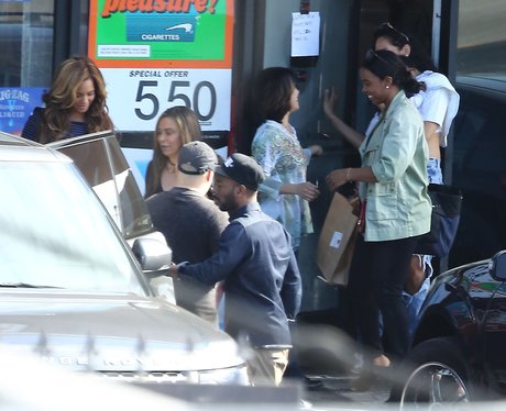 Beyonce and Kelly Rowland family lunch